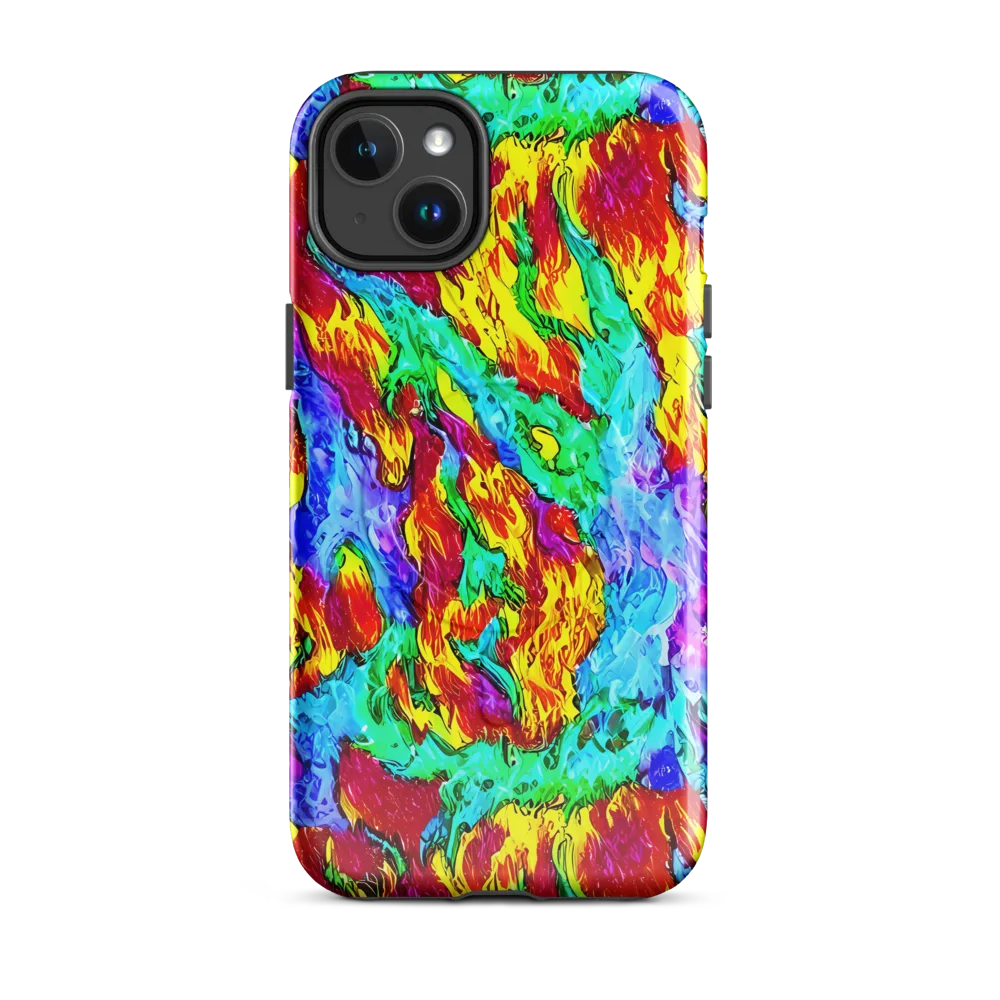 Prismatic Blaze on MagSafe Tough Case for iPhone® — Front