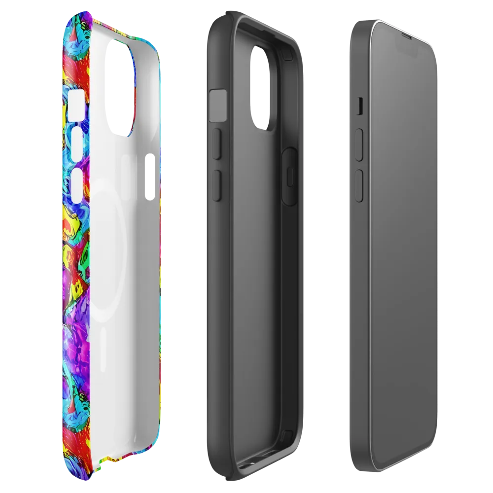 Prismatic Blaze on MagSafe Tough Case for iPhone® — Front