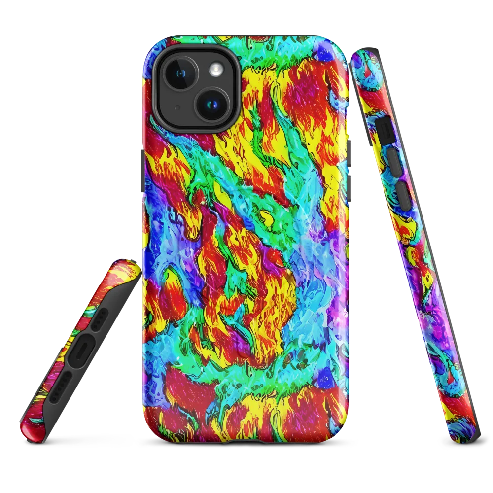 Prismatic Blaze on MagSafe Tough Case for iPhone® — Front