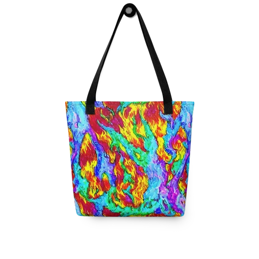 Prismatic Blaze on a Tote Bag
