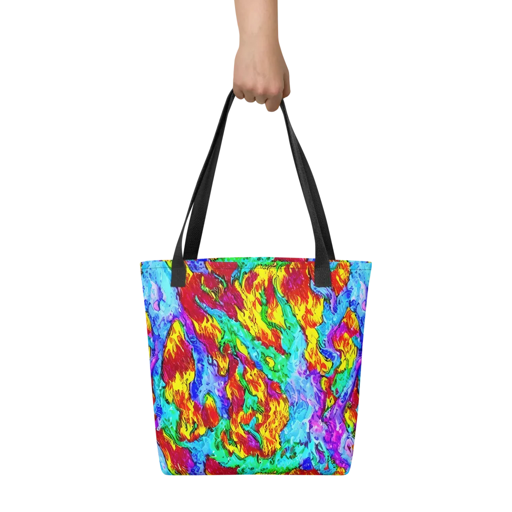 Prismatic Blaze on Tote Bag — Front