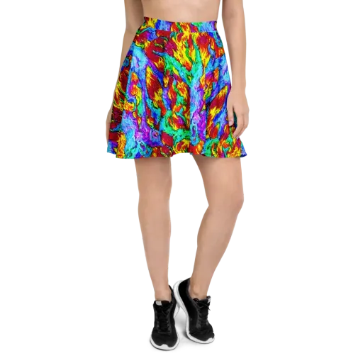 Prismatic Blaze on a Skater Skirt
