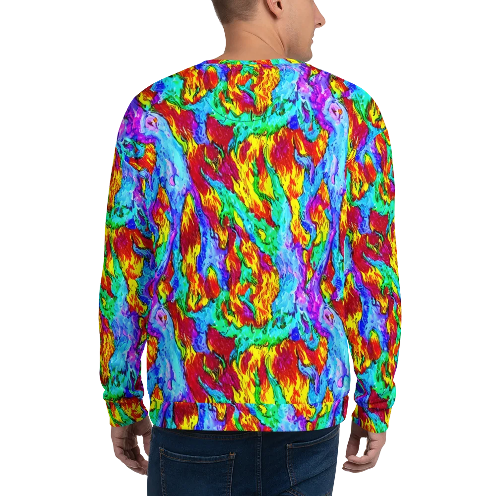 Prismatic Blaze on Sweatshirt — Back