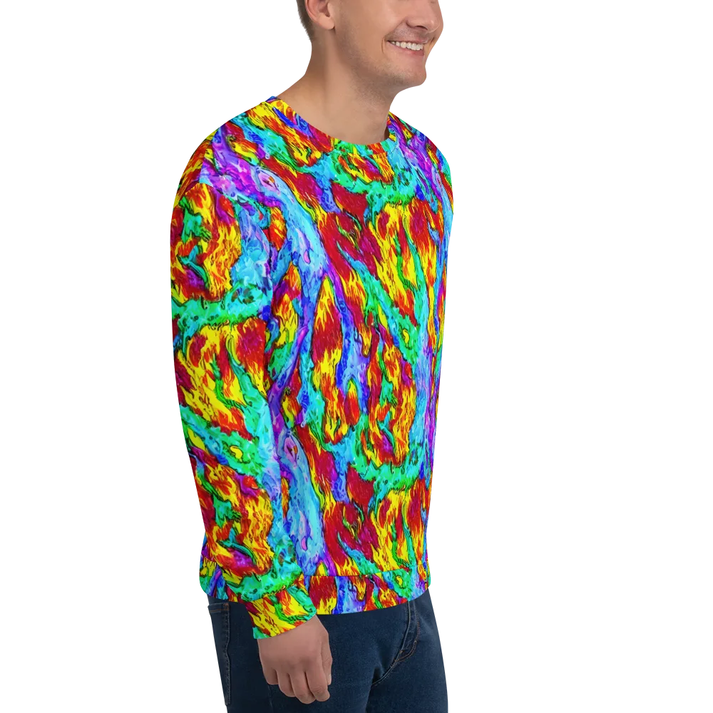 Prismatic Blaze on Sweatshirt — Right Front