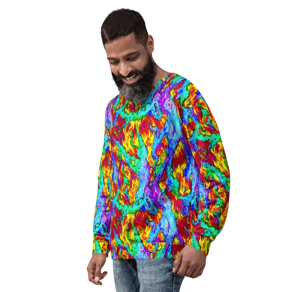 Prismatic Blaze on Sweatshirt — Left Front