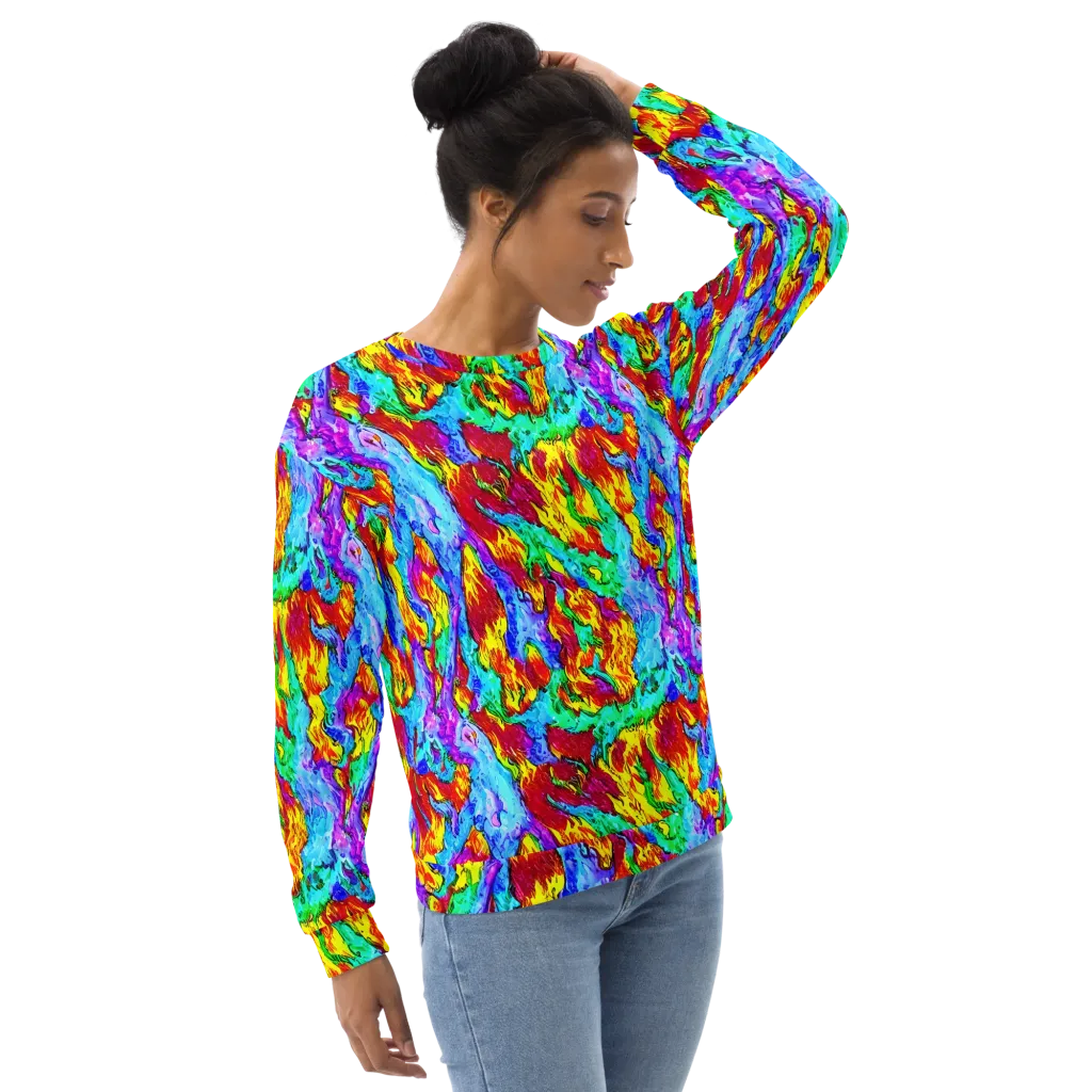 Prismatic Blaze on Sweatshirt — Right Front