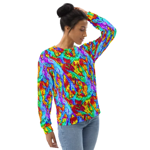 Prismatic Blaze on a Sweatshirt