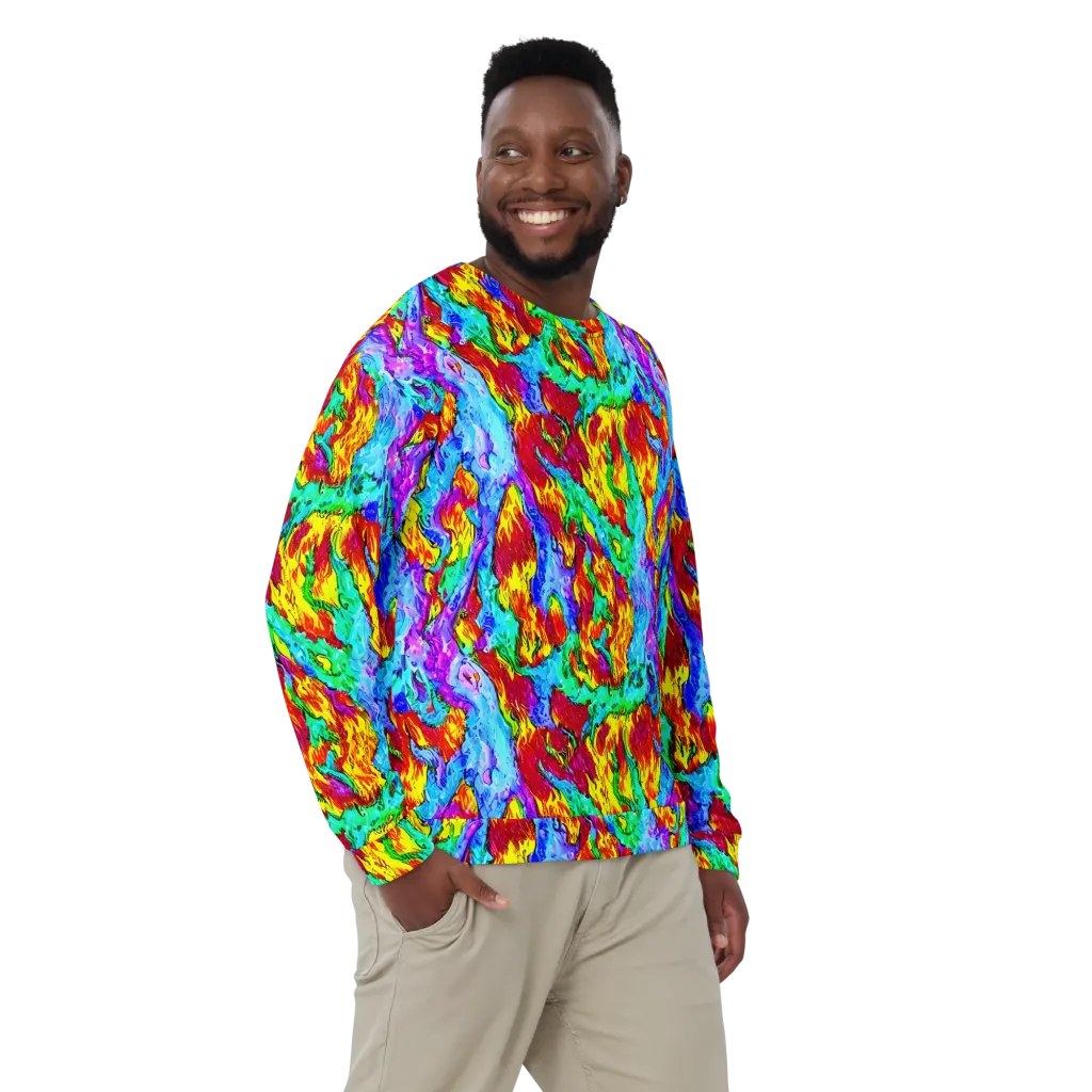 Prismatic Blaze on Sweatshirt — Front