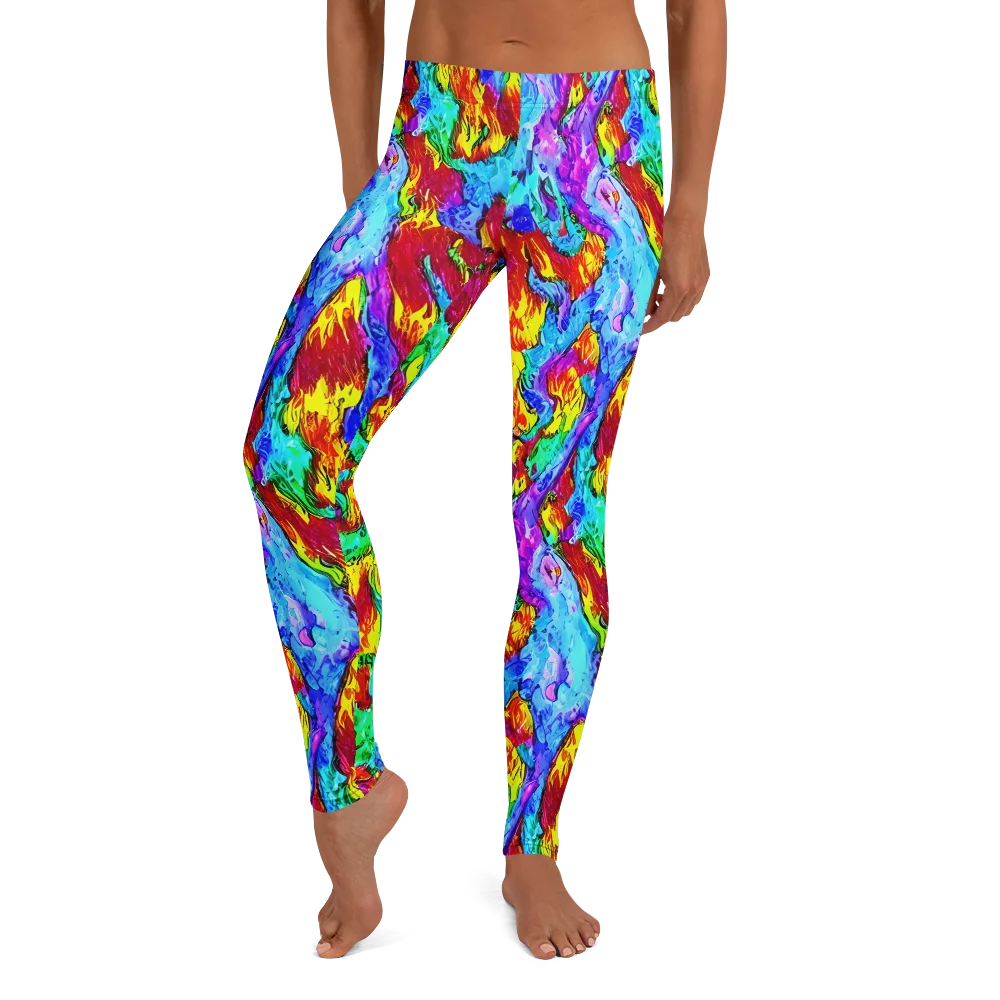 Prismatic Blaze on Leggings — Front