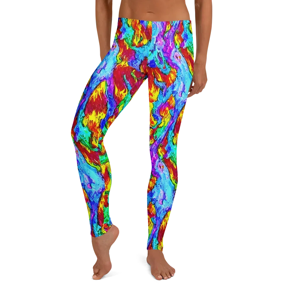 Prismatic Blaze on Leggings — Front