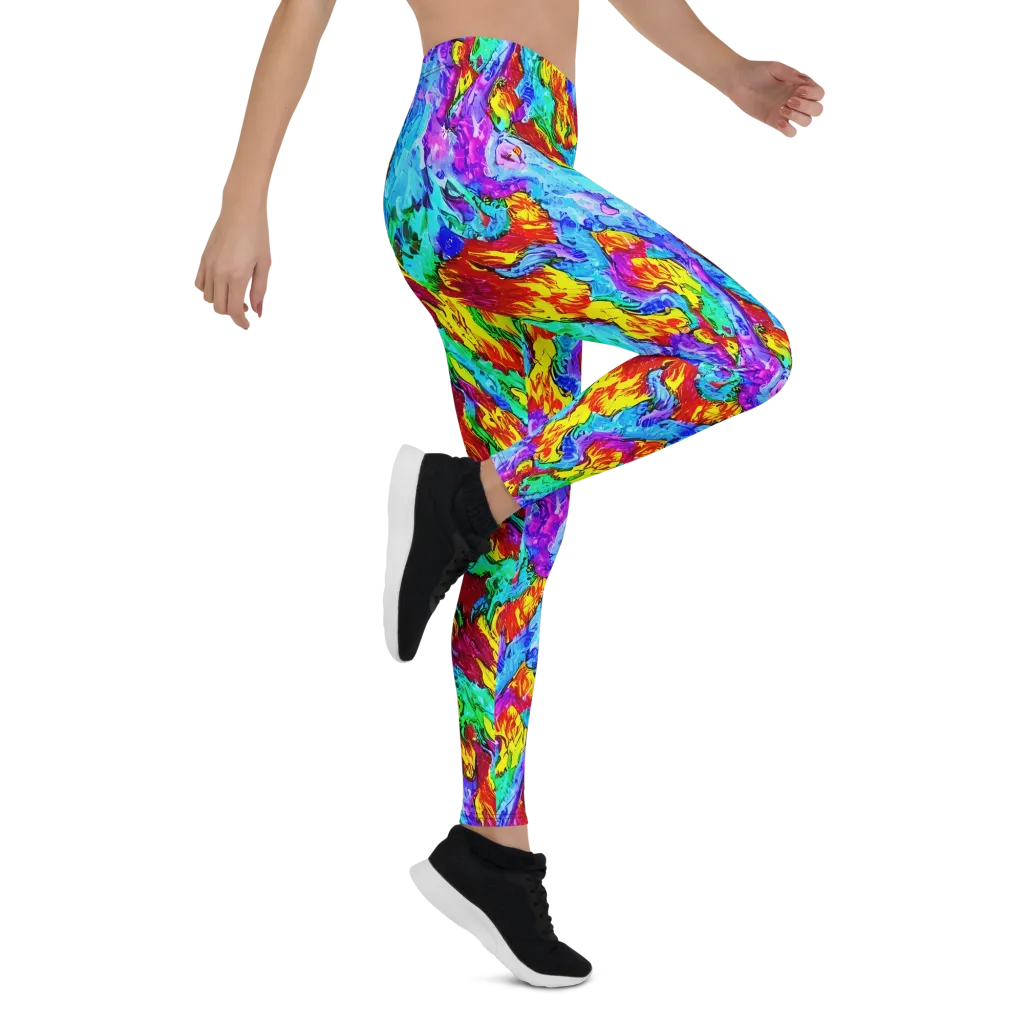 Prismatic Blaze on Leggings — Right