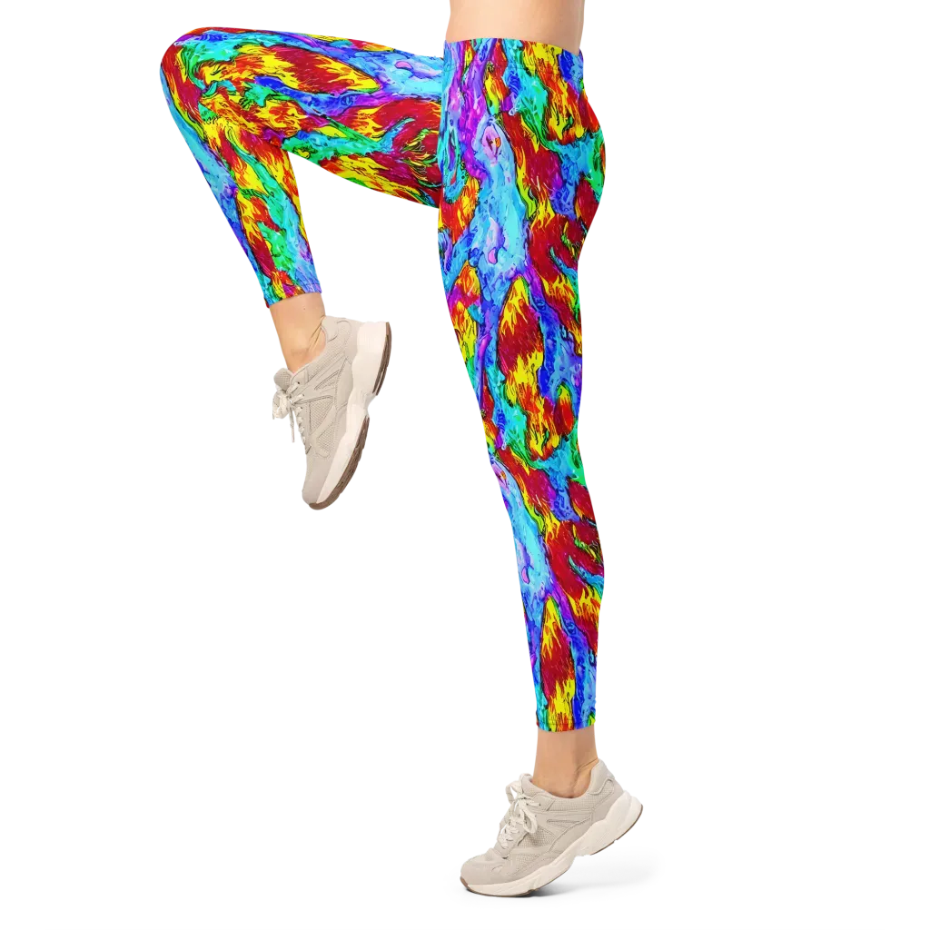 Prismatic Blaze on Leggings — Left