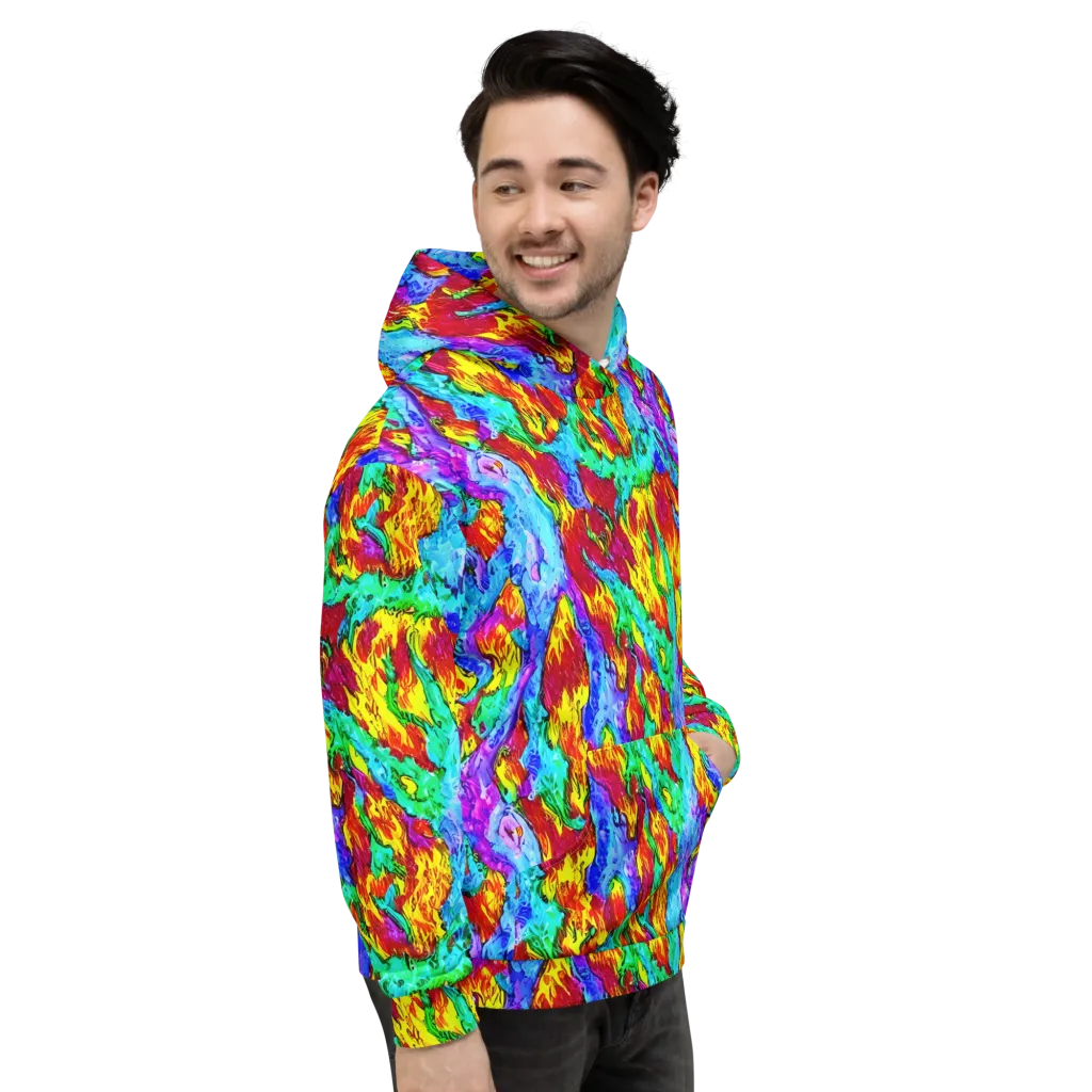 Prismatic Blaze on Hoodie — Right