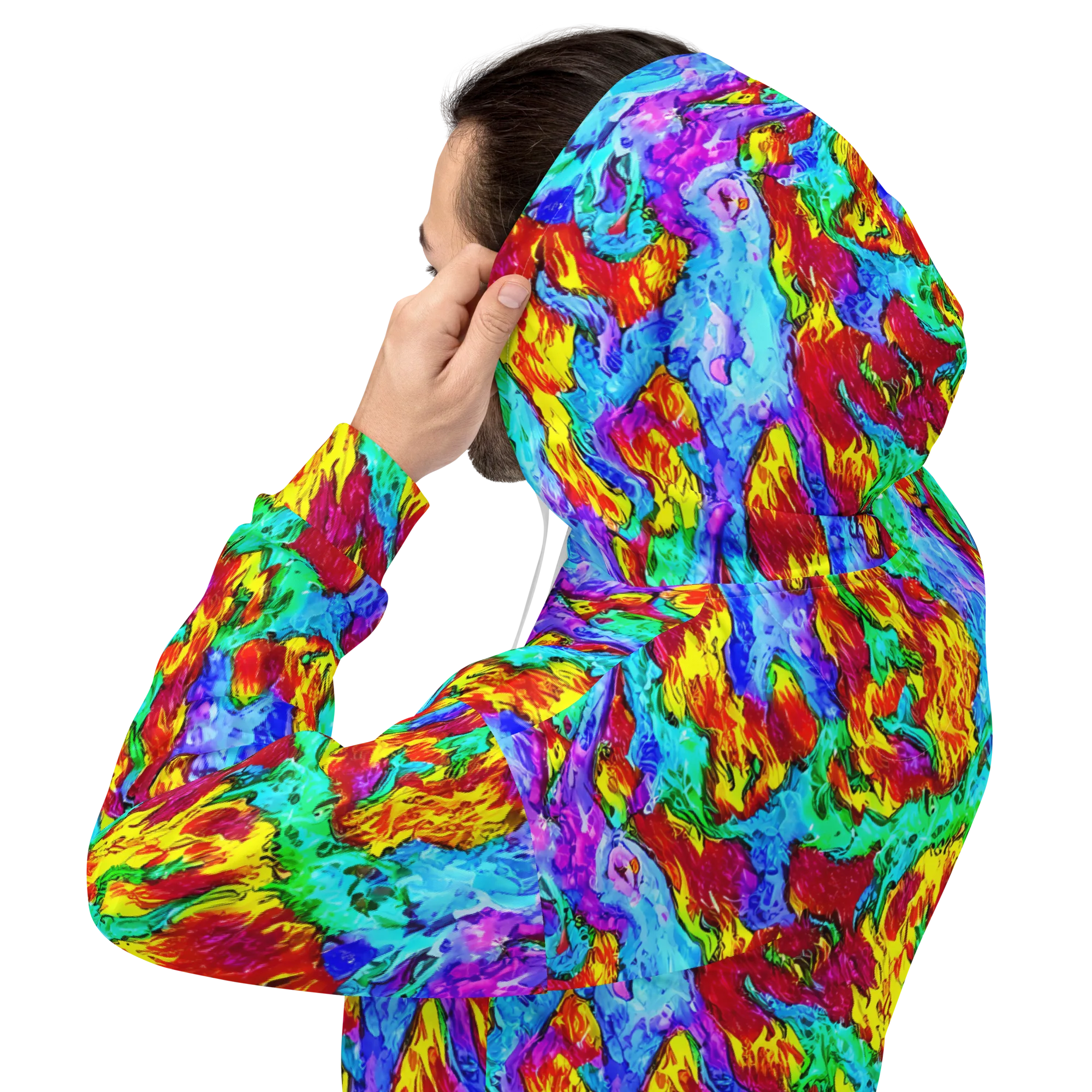 Prismatic Blaze on Hoodie — Back