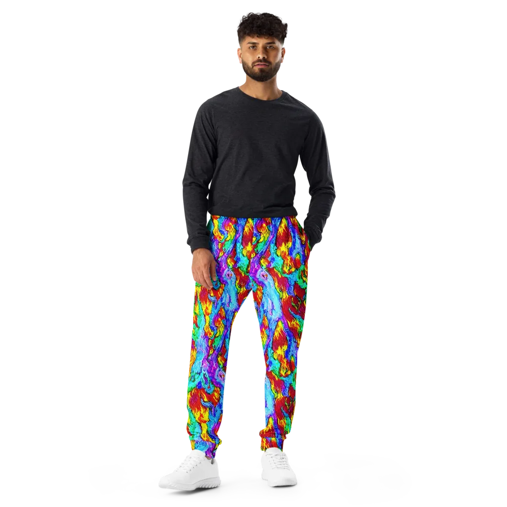 Prismatic Blaze on Men's Joggers — Front