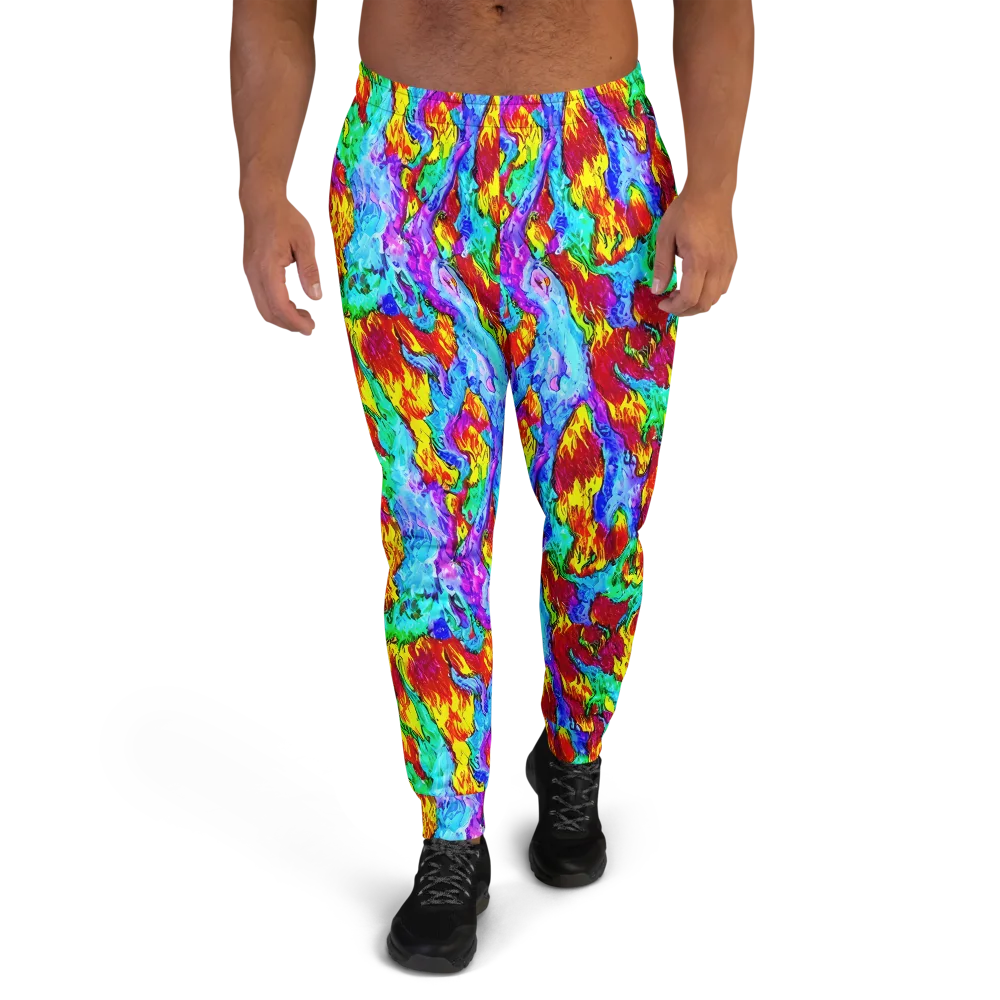 Prismatic Blaze on Men's Joggers — Front