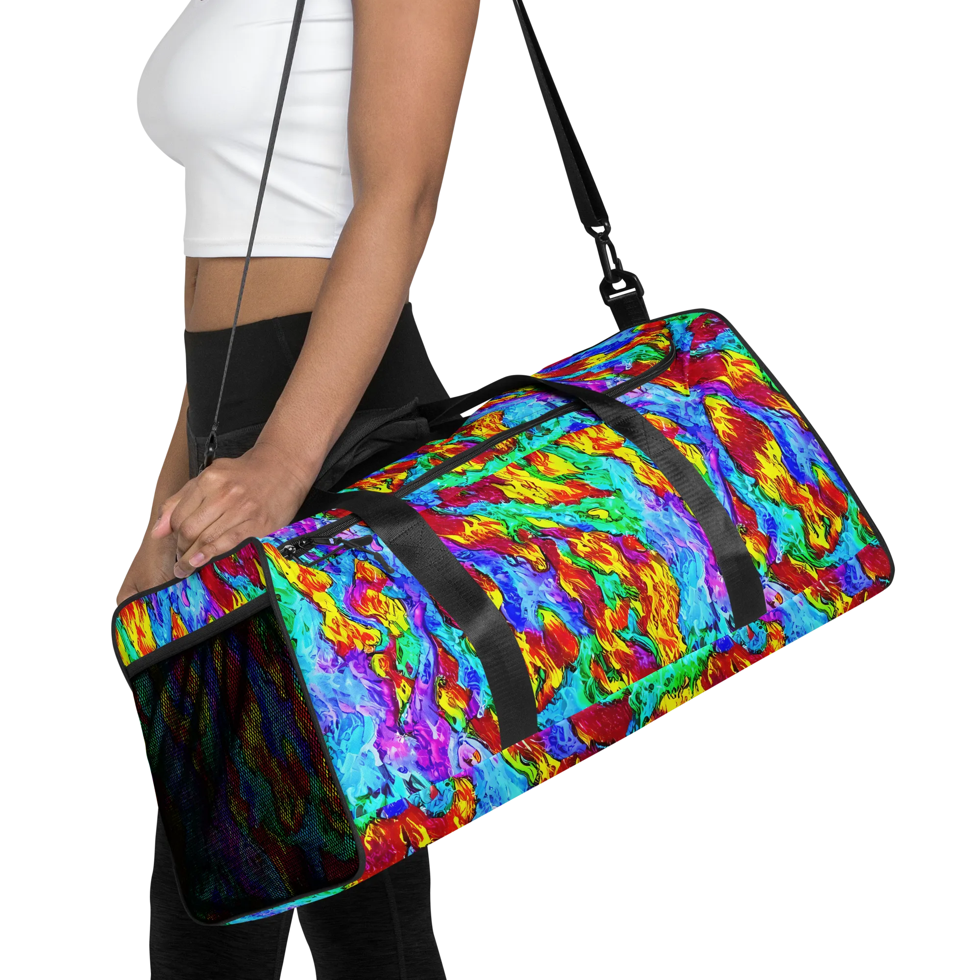 Prismatic Blaze on Duffle Bag — Front