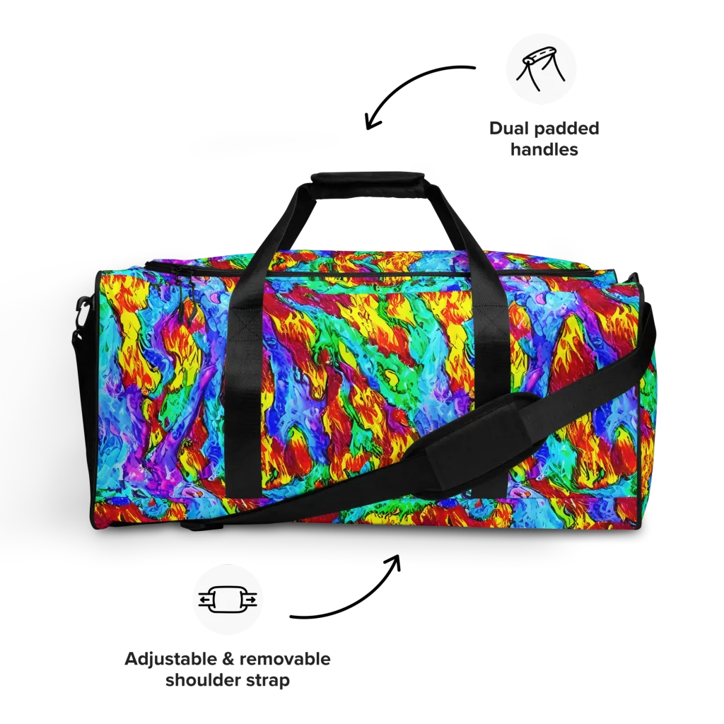 Prismatic Blaze on Duffle Bag — Front