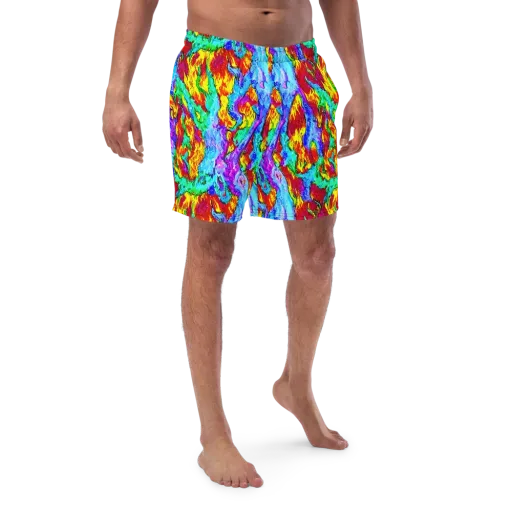 Prismatic Blaze on a Swim Trunks