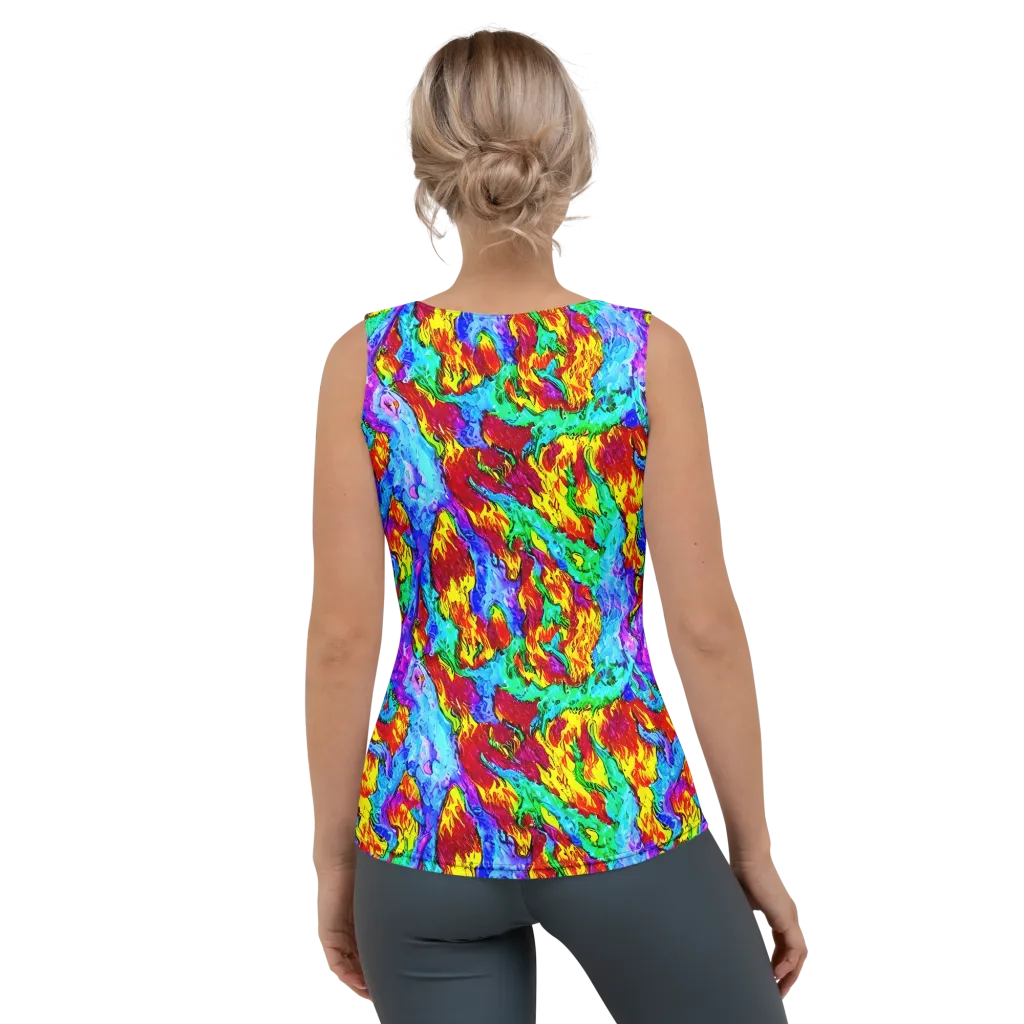 Prismatic Blaze on Women's Tank Top — Back