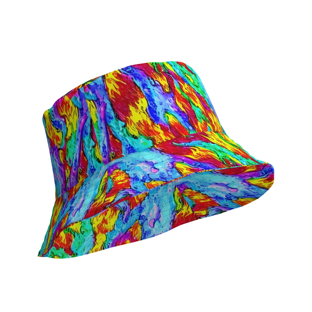 Prismatic Blaze on Reversible Bucket Hat — Product details Outside