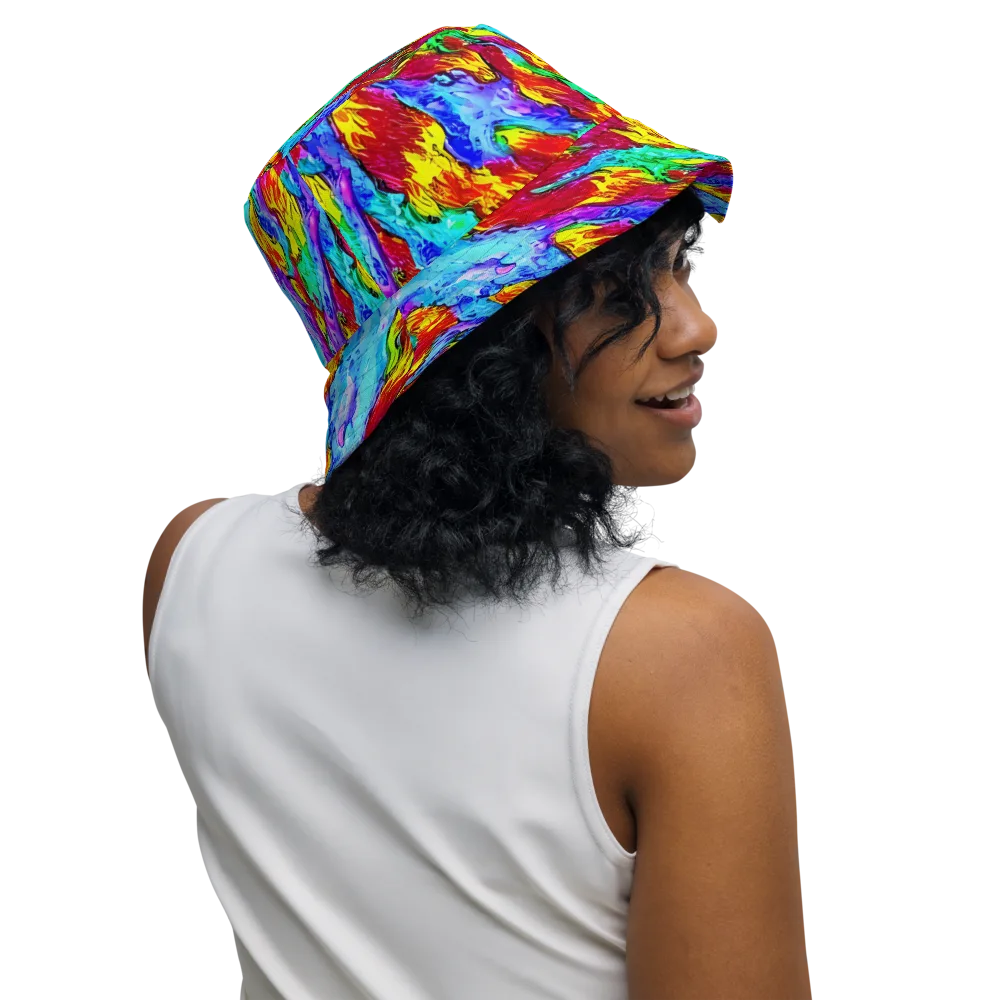 Prismatic Blaze on Reversible Bucket Hat — Right Outside