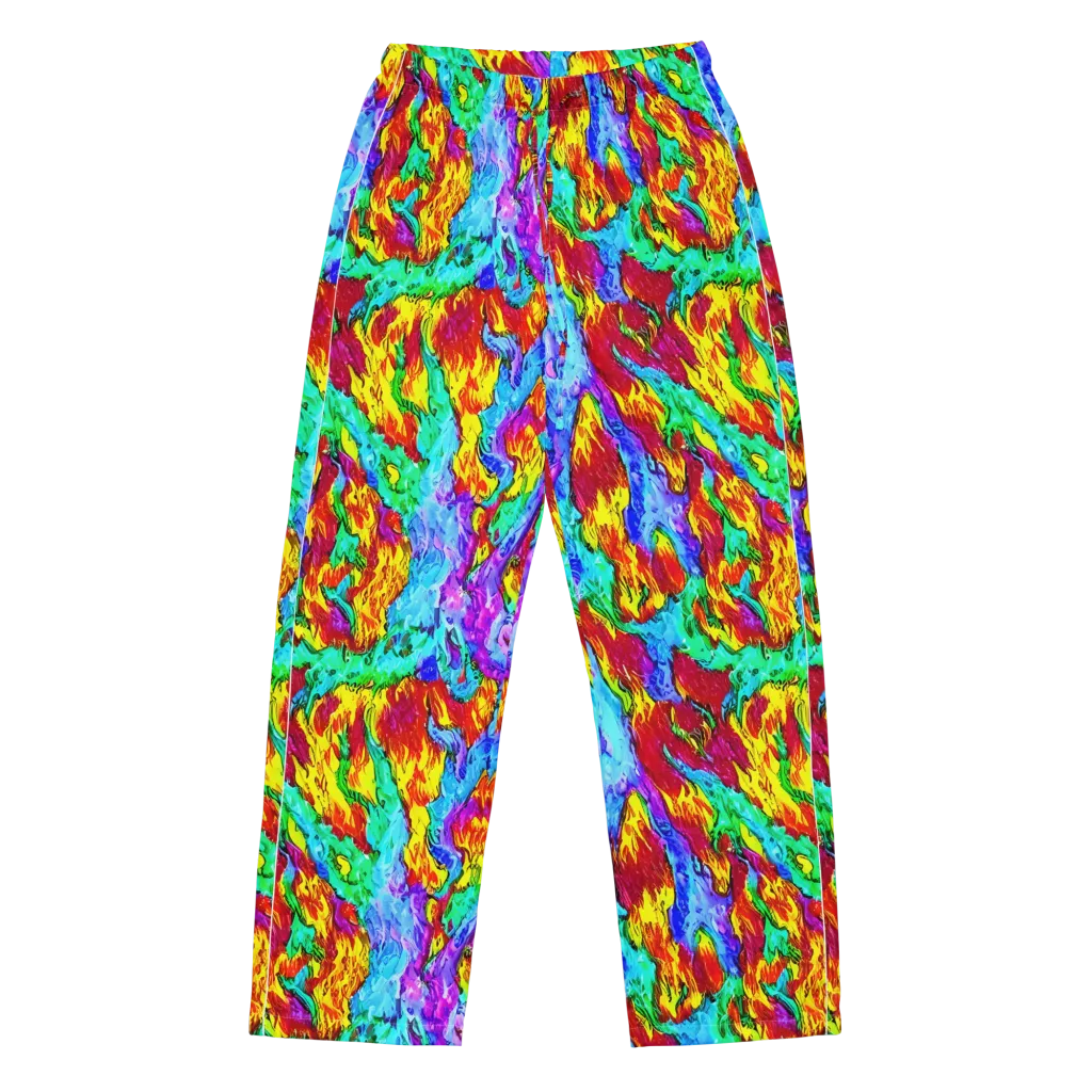 Prismatic Blaze on Women's Pajama Pants — Front