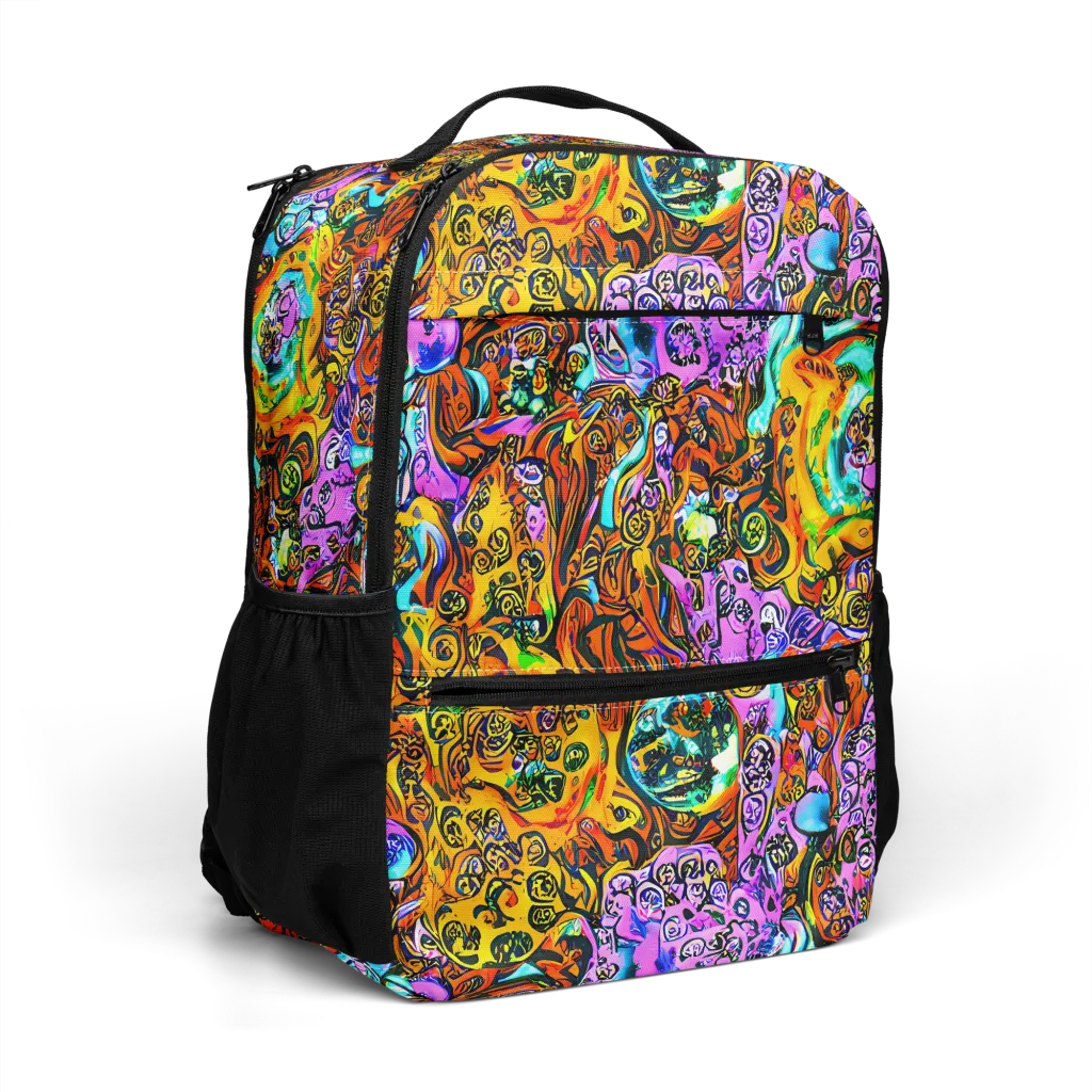 Orange Afterglow on Utility Backpack — Right Front