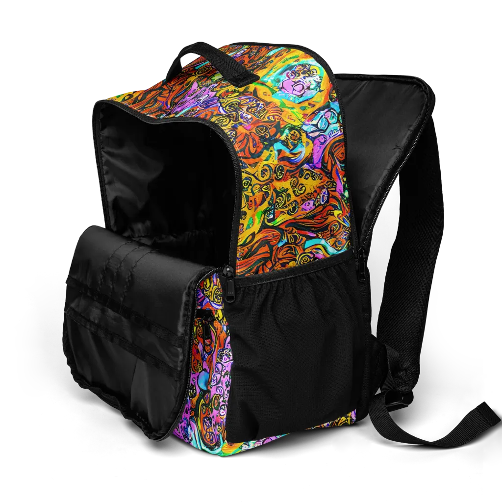Orange Afterglow on Utility Backpack — Product details 2