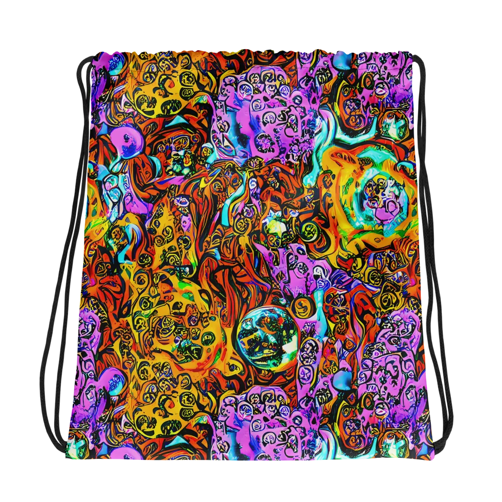 Orange Afterglow on Drawstring Bag — Photo
