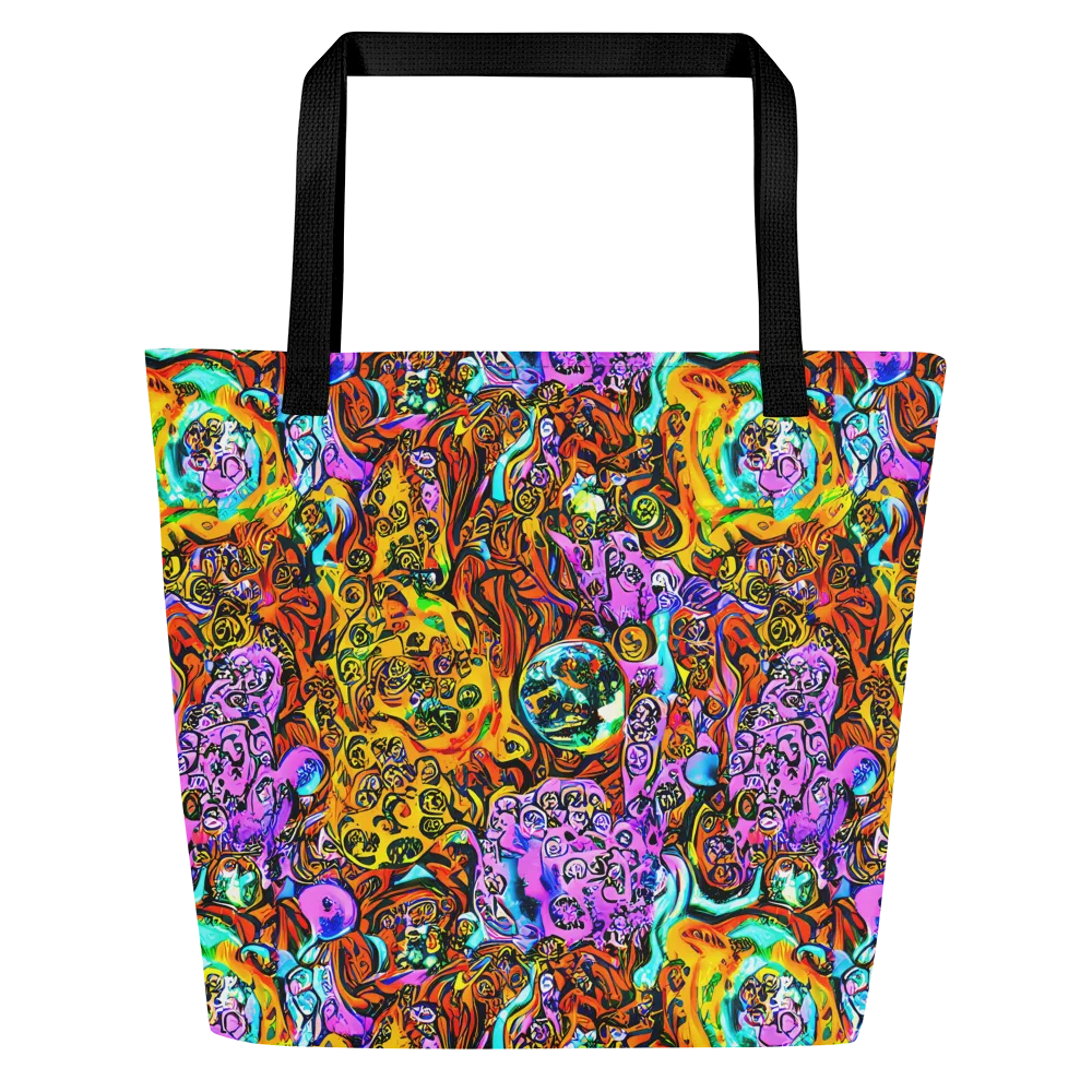 Orange Afterglow on Large Tote Bag W/ Pocket — Front