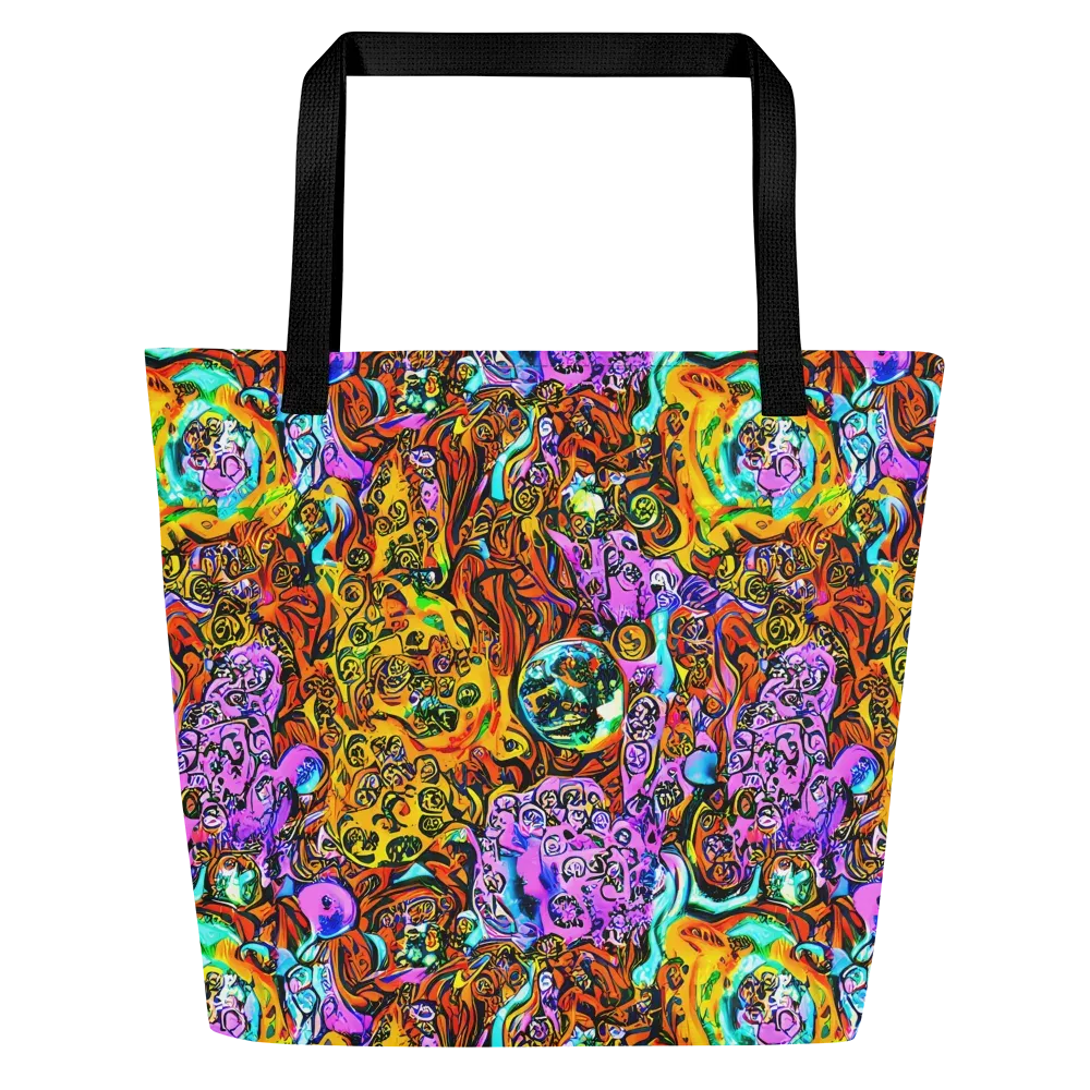 Orange Afterglow on Large Tote Bag W/ Pocket — Front