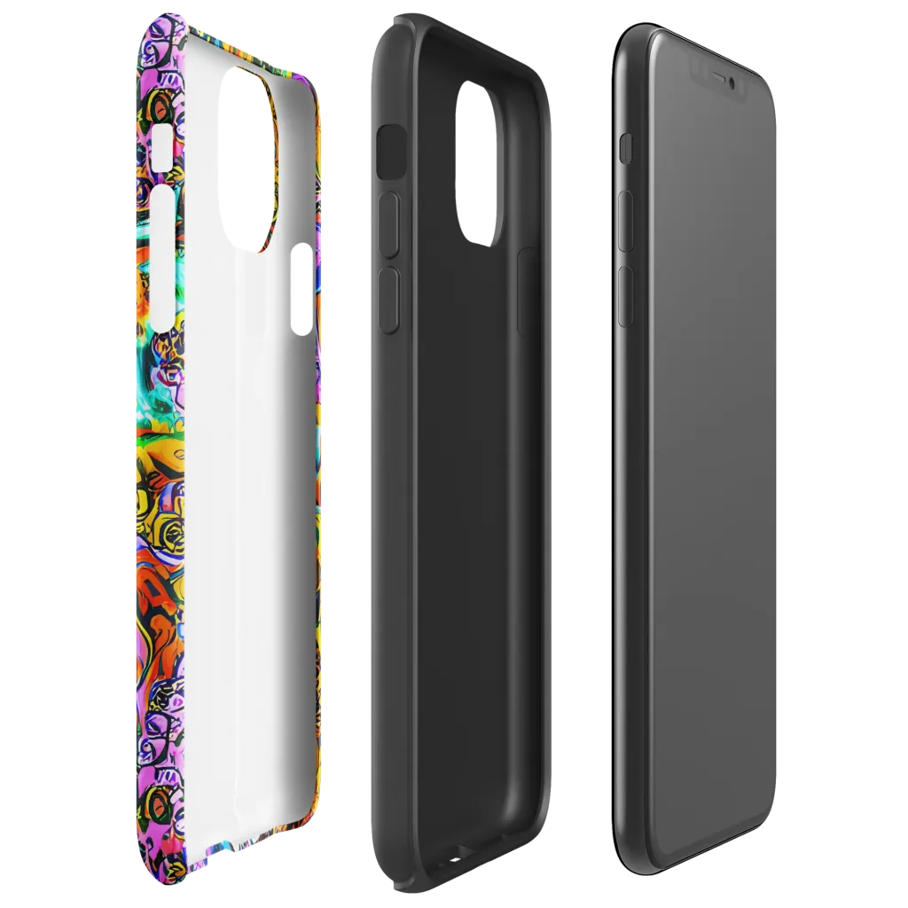 Orange Afterglow on Tough Case for iPhone® — Right