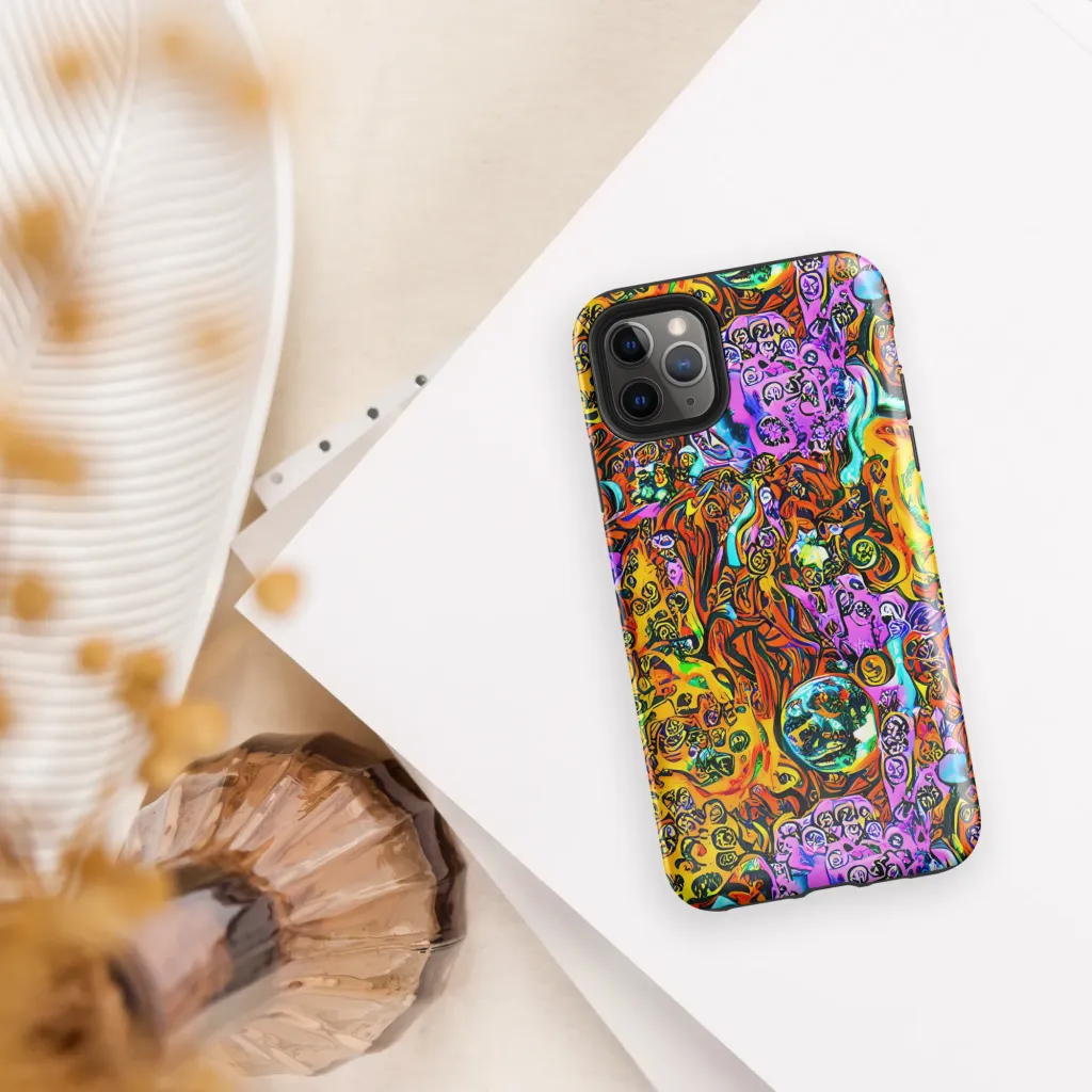 Orange Afterglow on Tough Case for iPhone® — Front