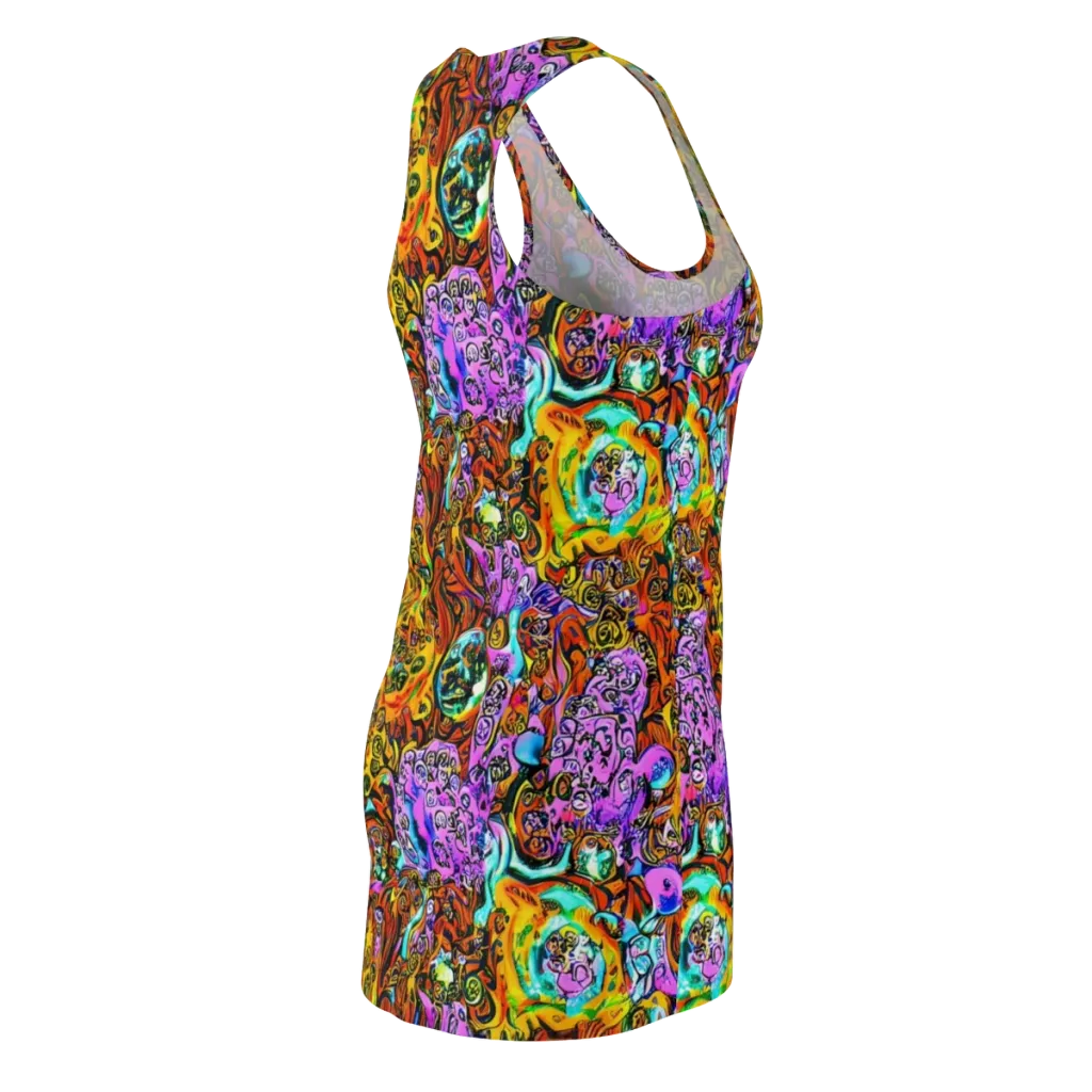 Orange Afterglow on Racerback Dress — Back Side