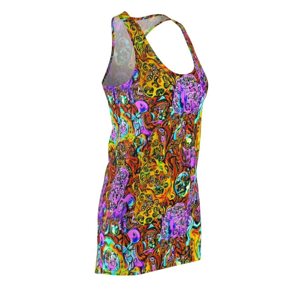 Orange Afterglow on Racerback Dress — Front Side