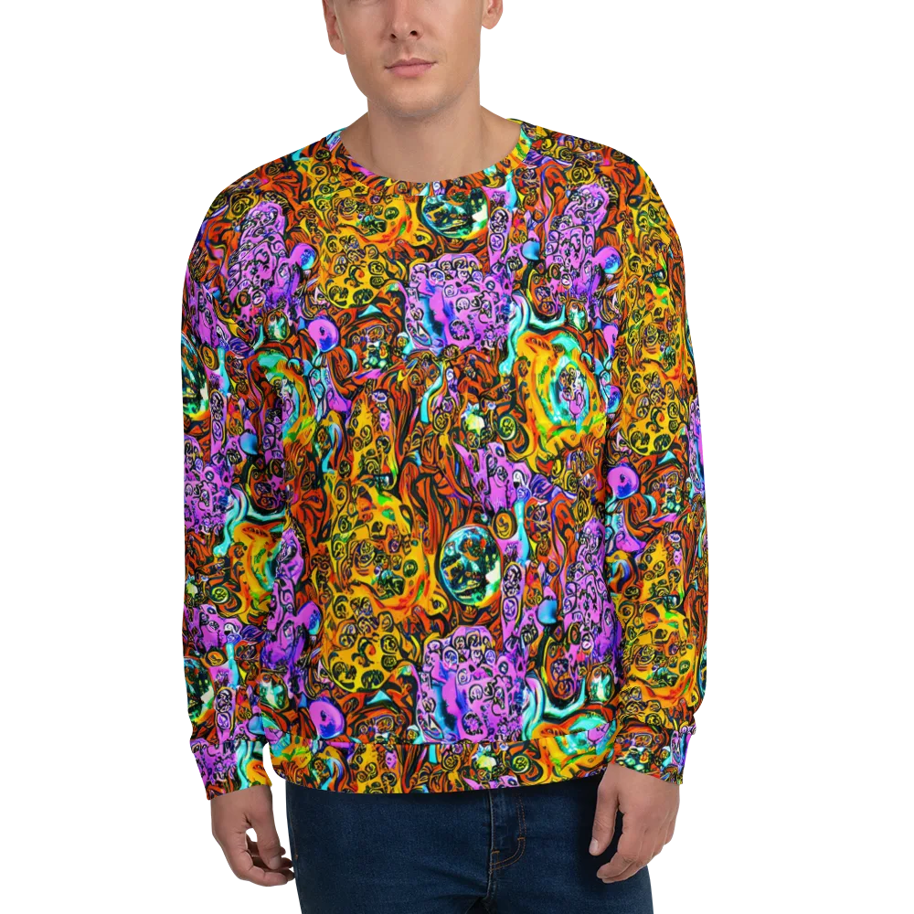 Orange Afterglow on Sweatshirt — Front