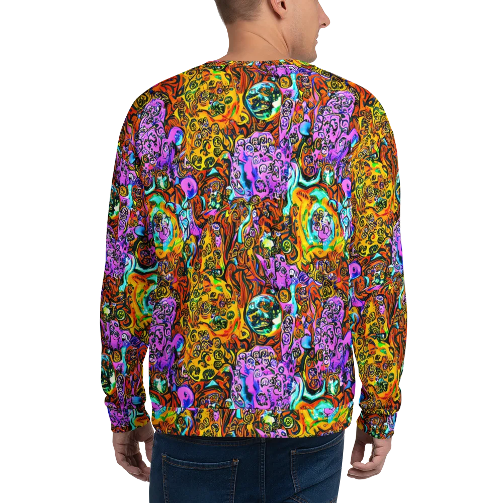 Orange Afterglow on Sweatshirt — Back