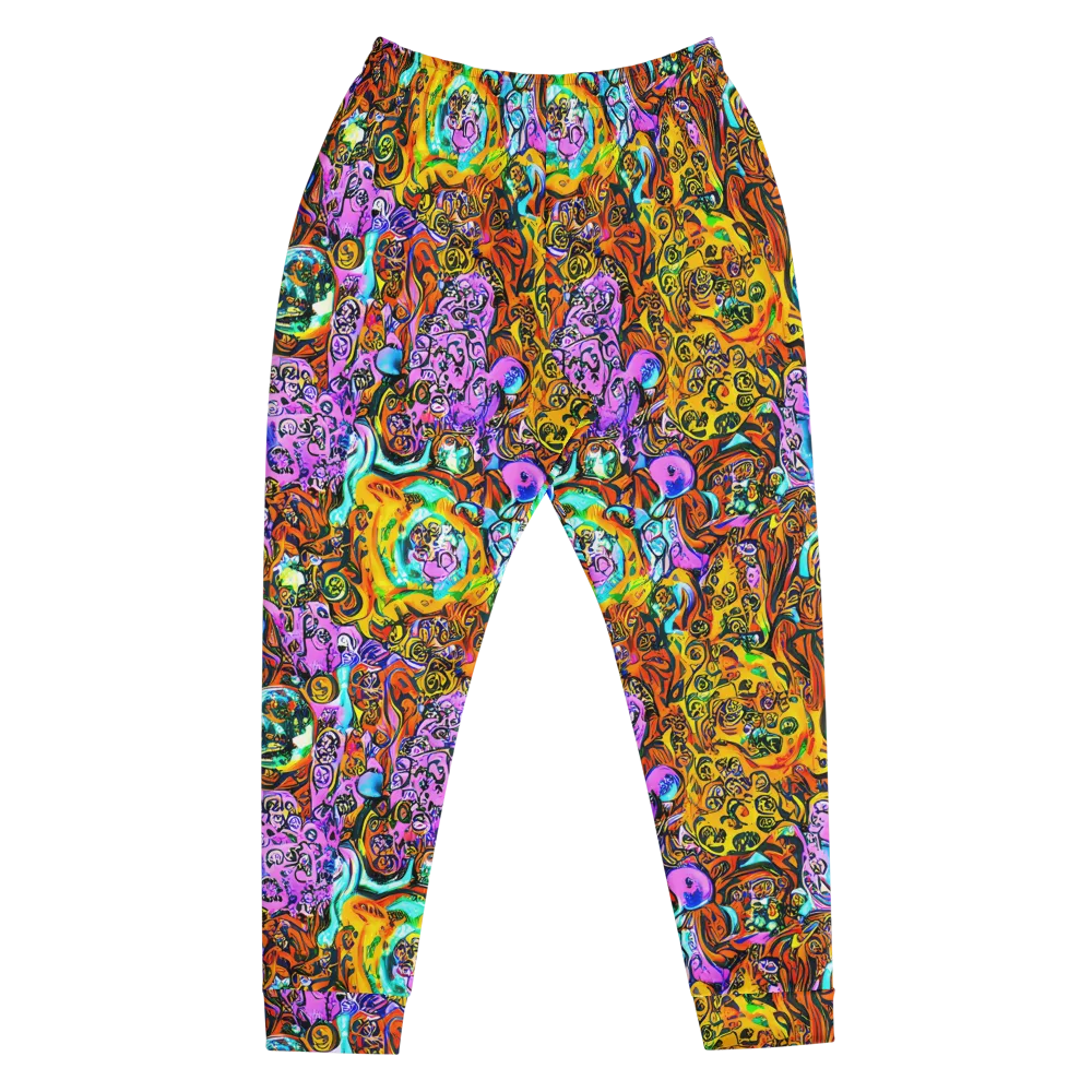 Orange Afterglow on Men's Joggers — Front