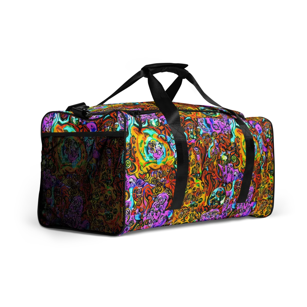 Orange Afterglow on Duffle Bag — Right Front