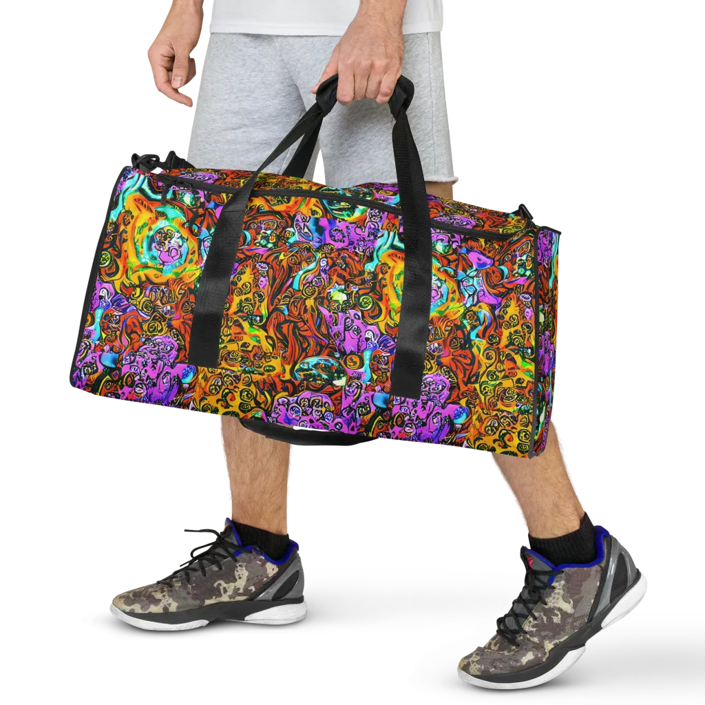 Orange Afterglow on Duffle Bag — Front