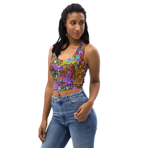 Orange Afterglow on a Crop Top