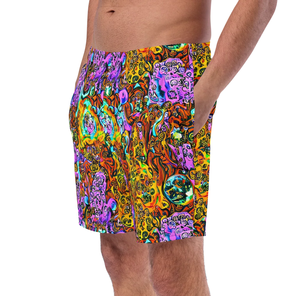 Orange Afterglow on Swim Trunks — Left Front