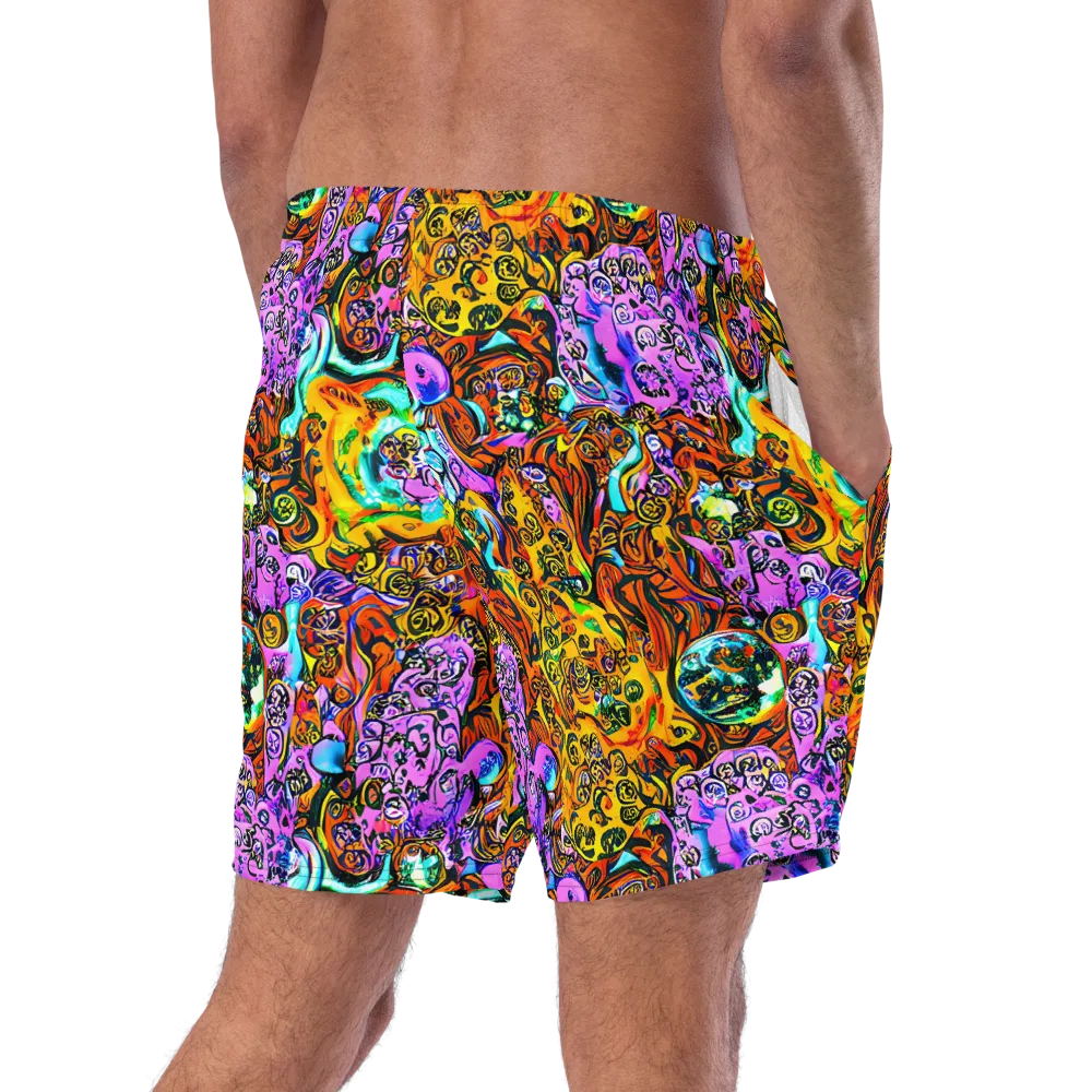 Orange Afterglow on Swim Trunks — Right Back