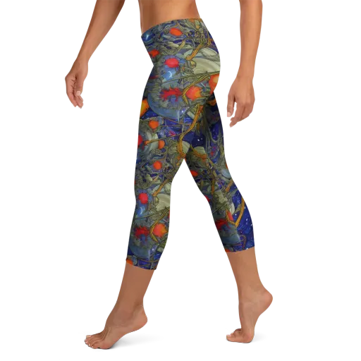 Astral Harvest on a Capri Leggings