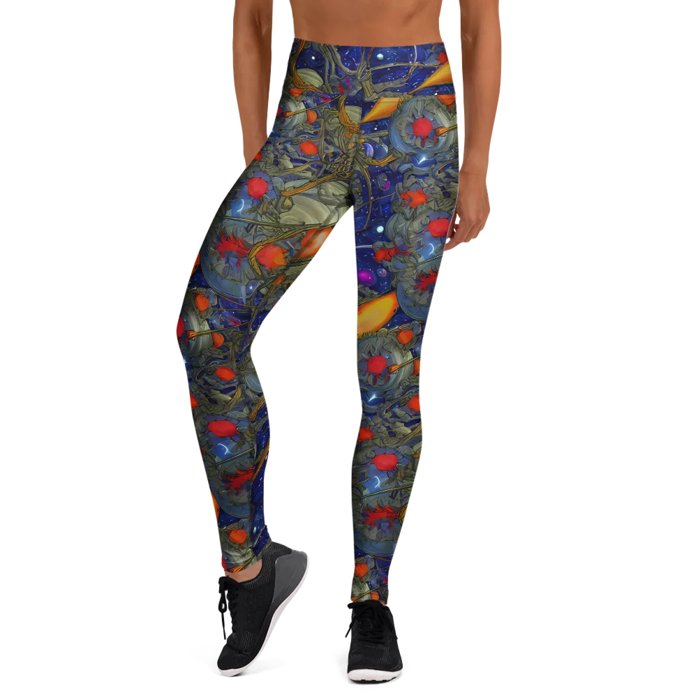 Astral Harvest on Yoga Leggings — Front