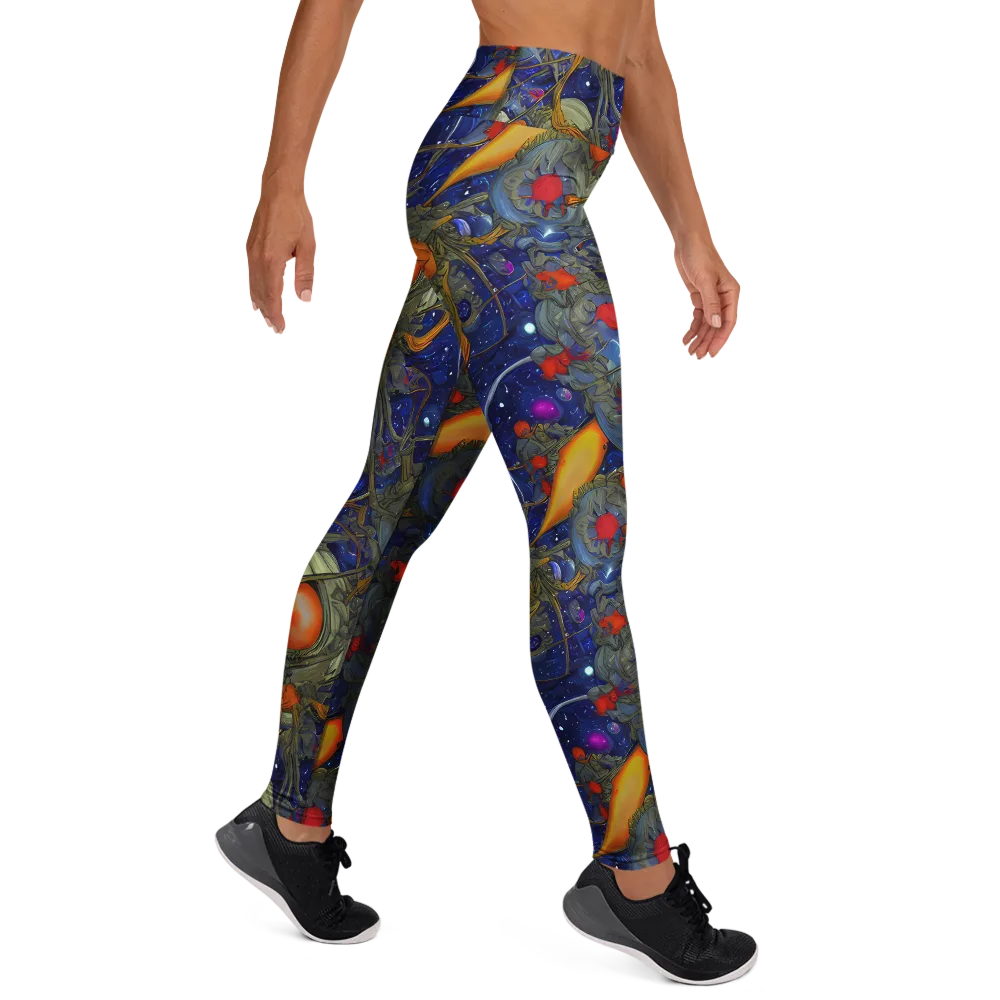 Astral Harvest on Yoga Leggings — Right