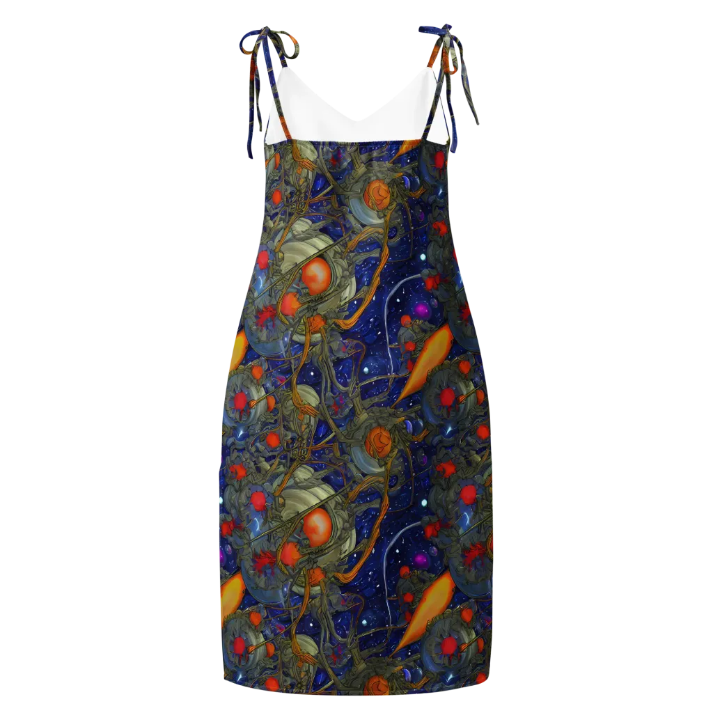 Astral Harvest on Slip Dress — Back