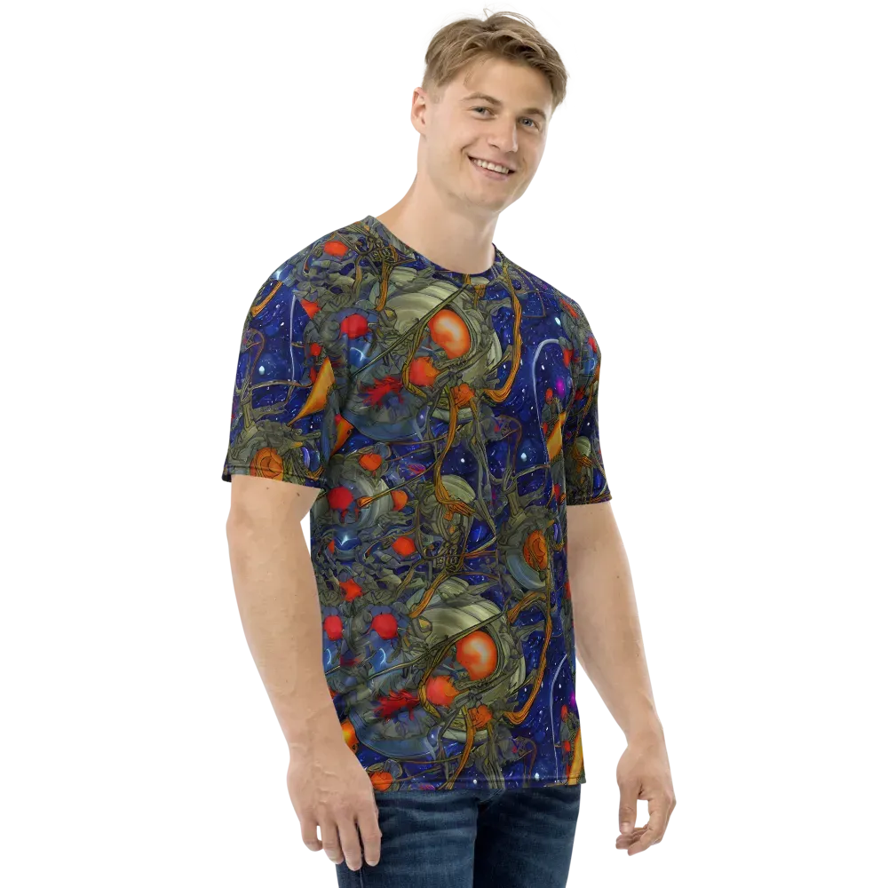 Astral Harvest on Men's Crew Neck T-Shirt — Right