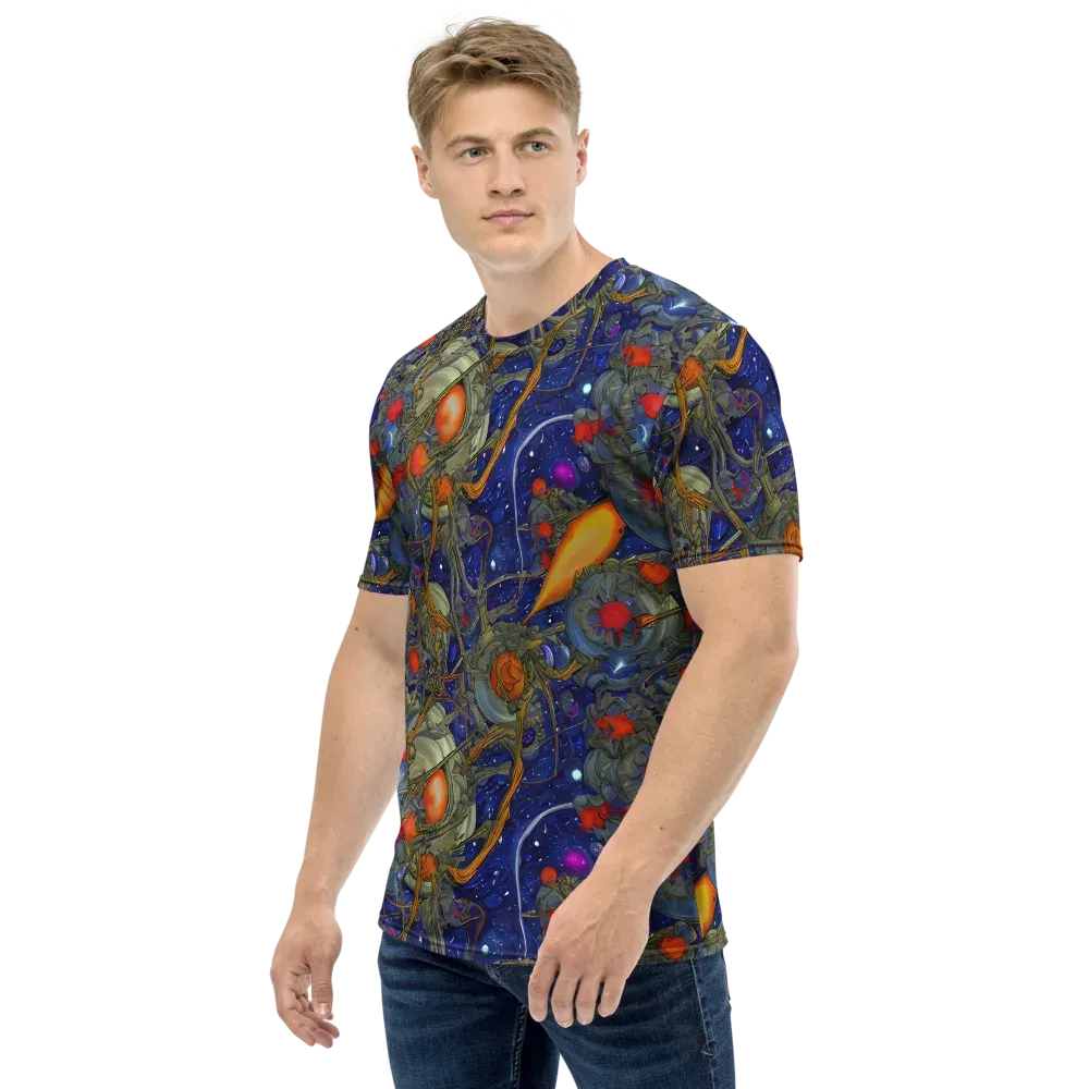 Astral Harvest on Men's Crew Neck T-Shirt — Left